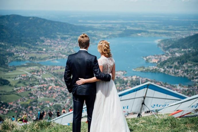 Hochzeit am See in Bayern