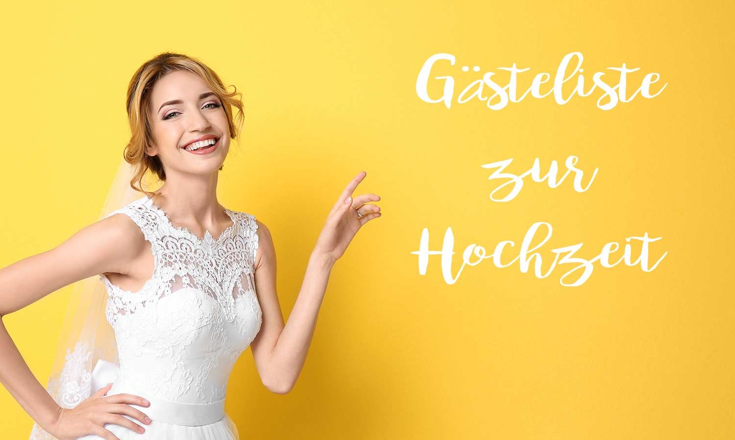 Gästeliste zur Hochzeit