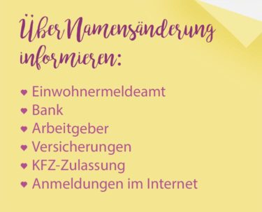 Checkliste Namensanderung Nach Der Hochzeit In 8 Schritten