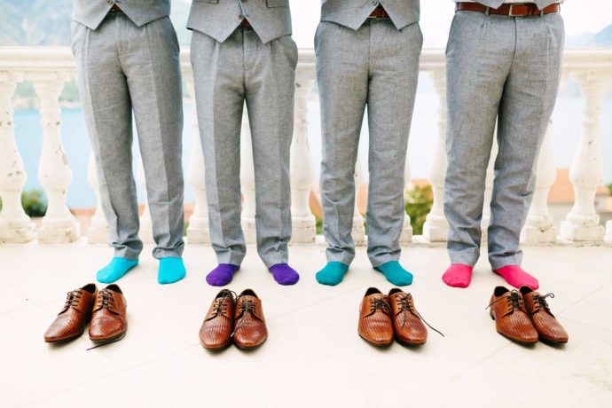 Socken für die Hochzeit